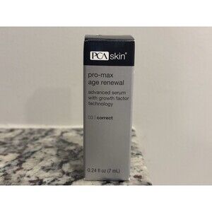PCA Skin Pro-Max Age Renewal Serum- 0.24 fl oz / 7ml Travel Size NIB Exp 11/26